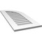 Ekena Millwork Quarter Round Top Right Surface Mount PVC Gable Vent w/ 3-1/2"W x 1"P Standard Frame, 16"W x 38"H GVPQR16X3801SN - alternate 4